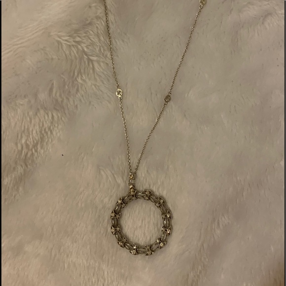 Tacori White Gold 18k Pave Circle Necklace - Picture 6 of 6